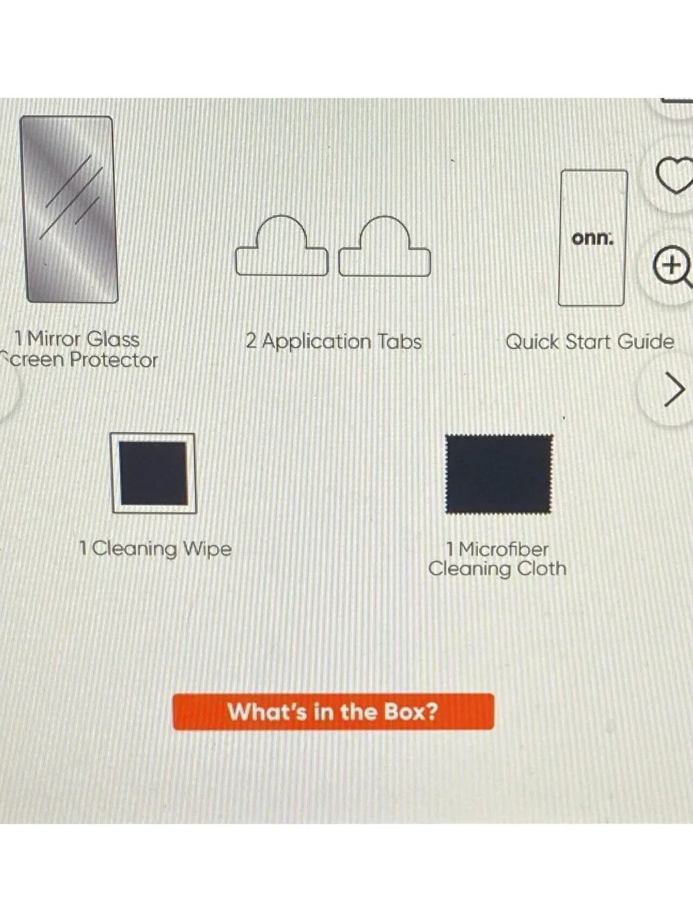 Onn Mirror Glass Screen Protector for iPhone 16 Pro